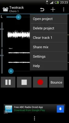 Twotrack Recorder android App screenshot 1